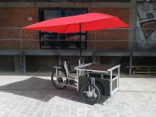 food bike   sonnenschirm   coffee bike   kulturpunkt basch   umbrella re. 